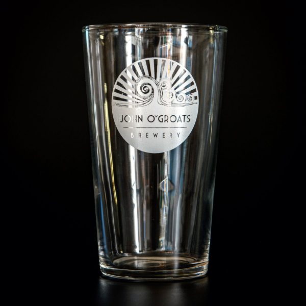 John o' Groats Straight Sided Pint Glass