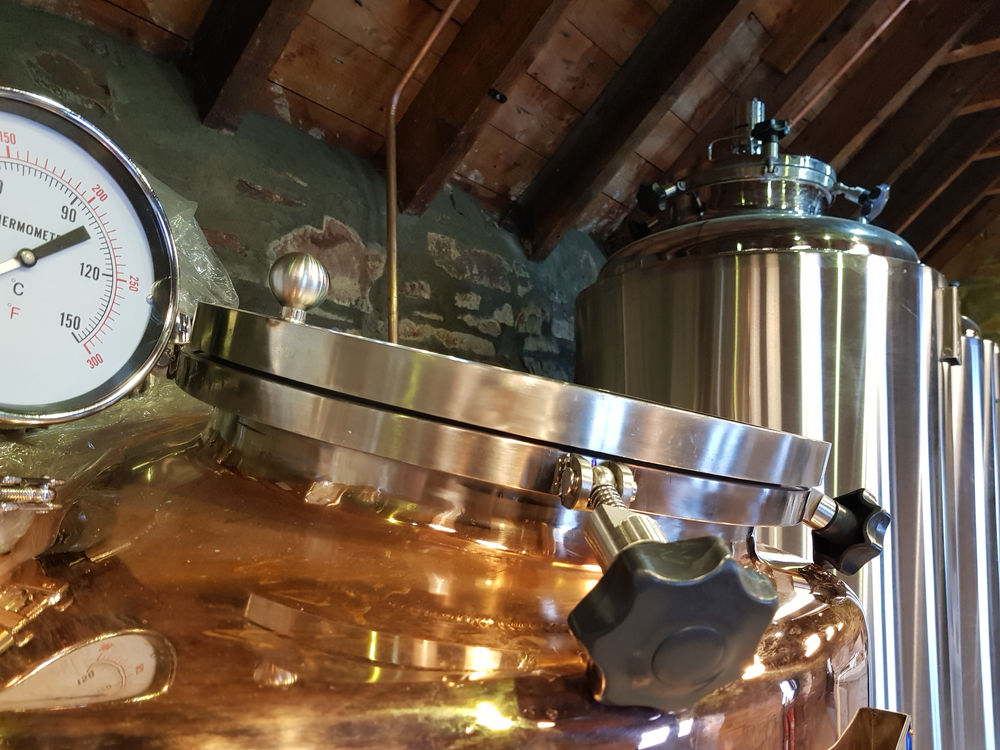 Brewing stills within John O'Groats Brewery